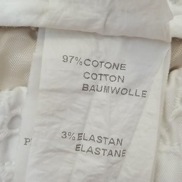 Monocrom Eyelet White Straight Leg Dress Pants - Picture 12 of 13